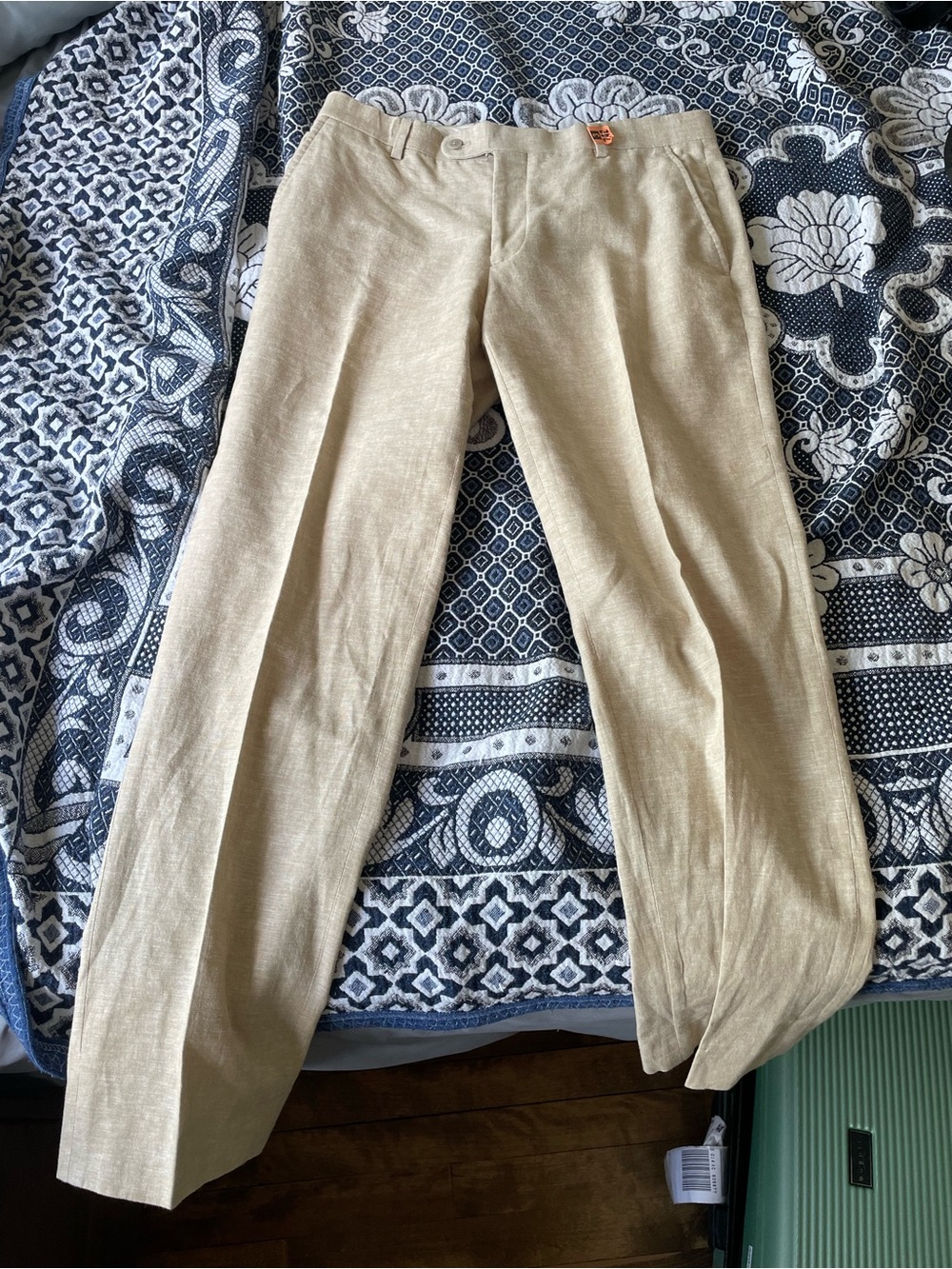 Joseph Abboud linen blend tan dress pants